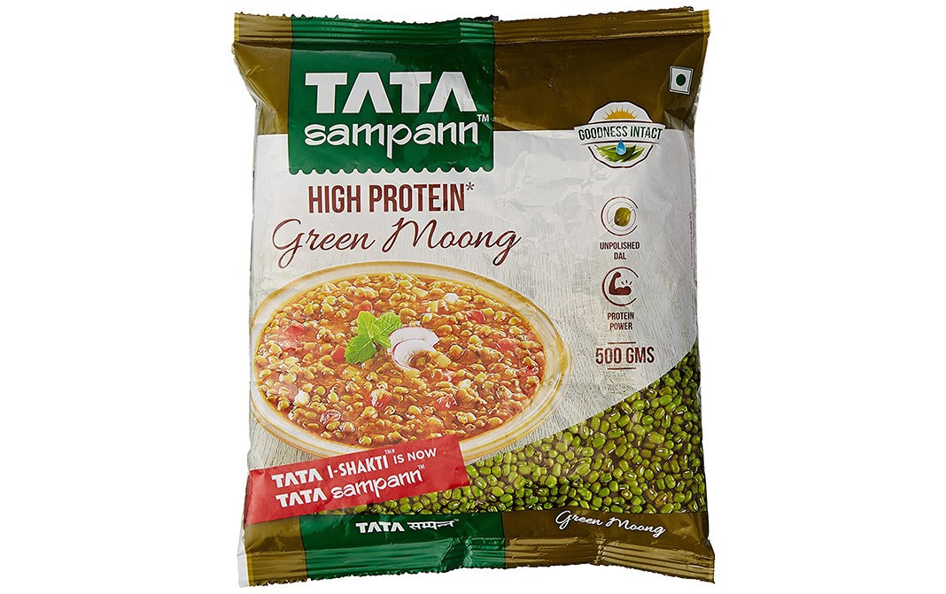 Tata Sampann High Protein Green Moong   Pack  500 grams